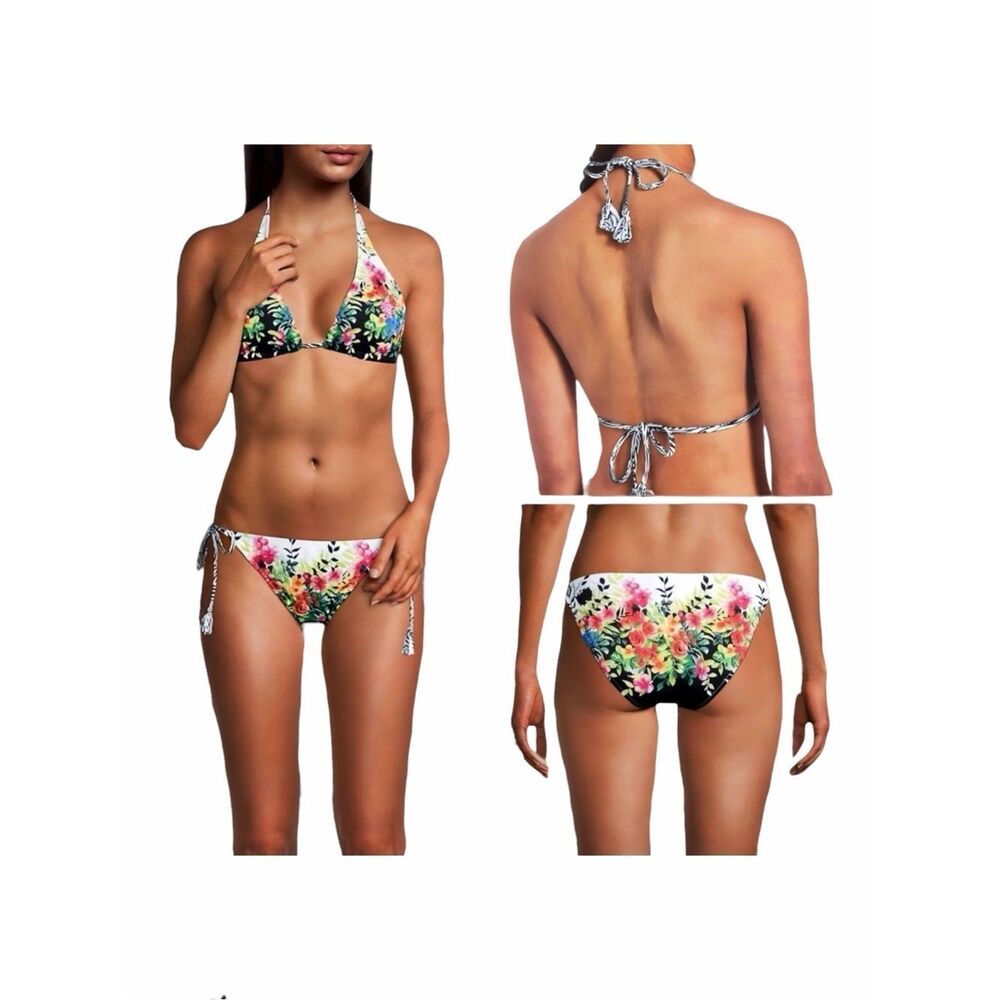 Johnny Was Spring String Bikini Top & Spring String Bikini Bottoms Set - Picture 14 of 16